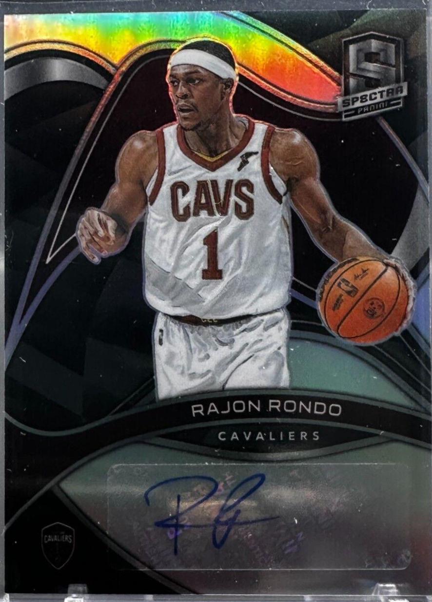 Rajon Rondo #S-RJR Basketball Cards 2021 Panini Spectra Signatures