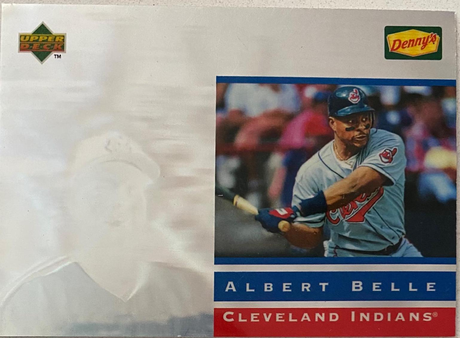Albert Belle #4 Baseball Cards 1995 Upper Deck Denny's Holograms