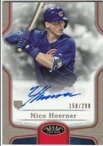 Nico Hoerner #BOA-NH Baseball Cards 2020 Topps Tier One Break Out Autographs