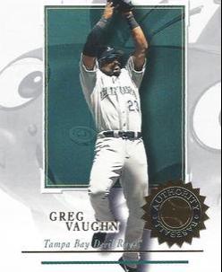Greg Vaughn #83 Baseball Cards 2001 Fleer Authority