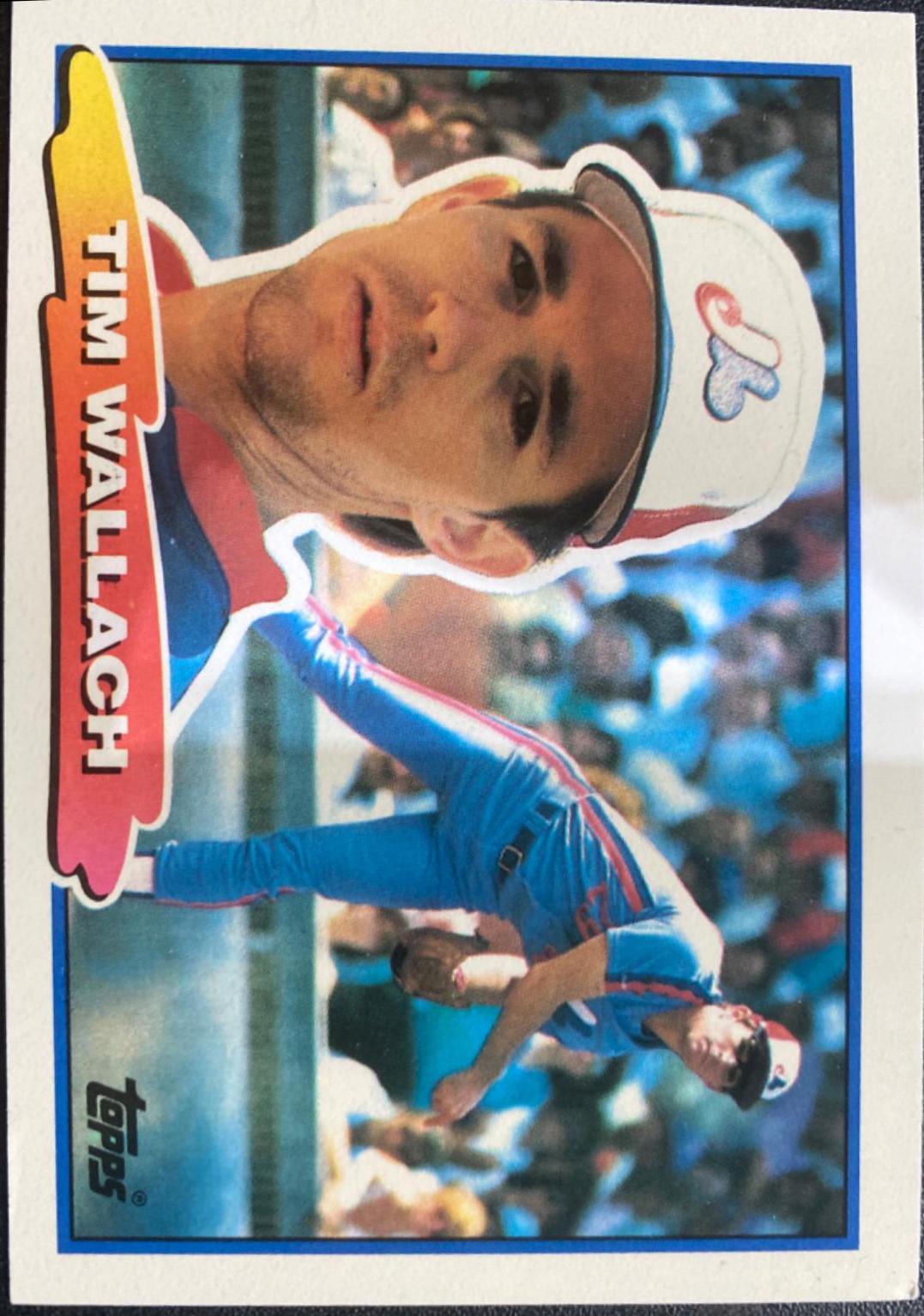Timothy Charles Wallach #7 Baseball Cards 1988 Topps Big