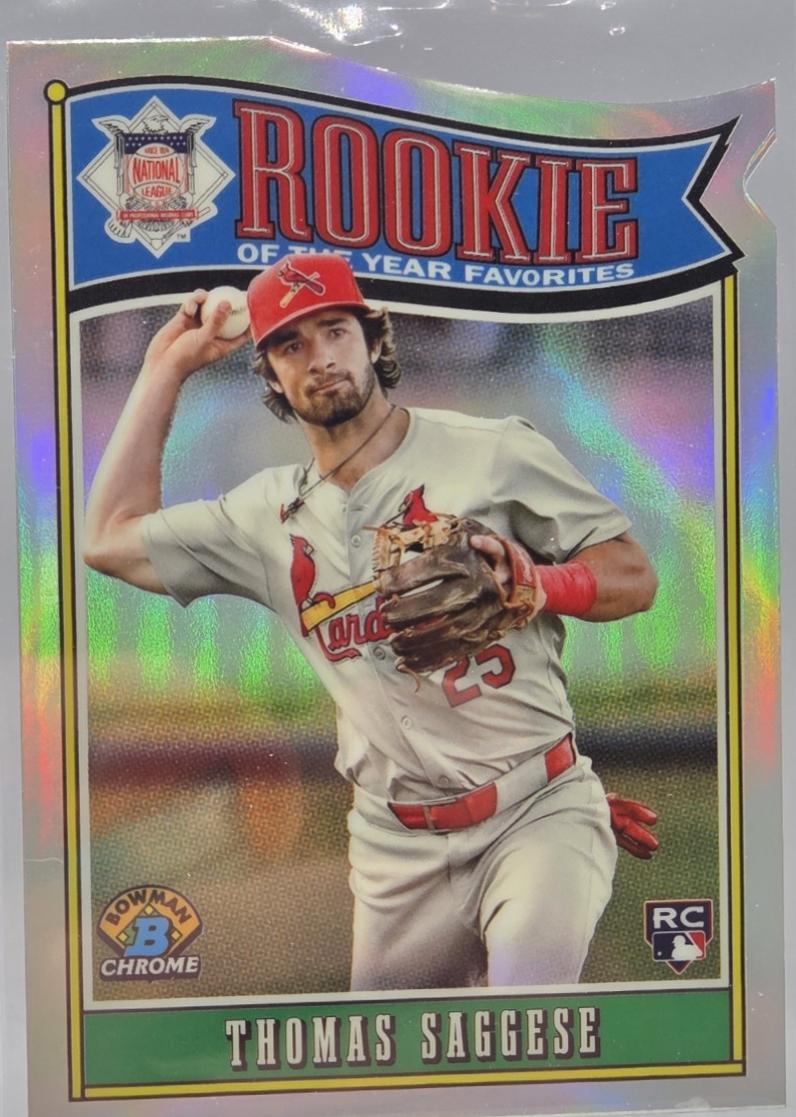 Thomas Saggese #ROY-6 Baseball Cards 2025 Bowman Rookie of the Year Favorites