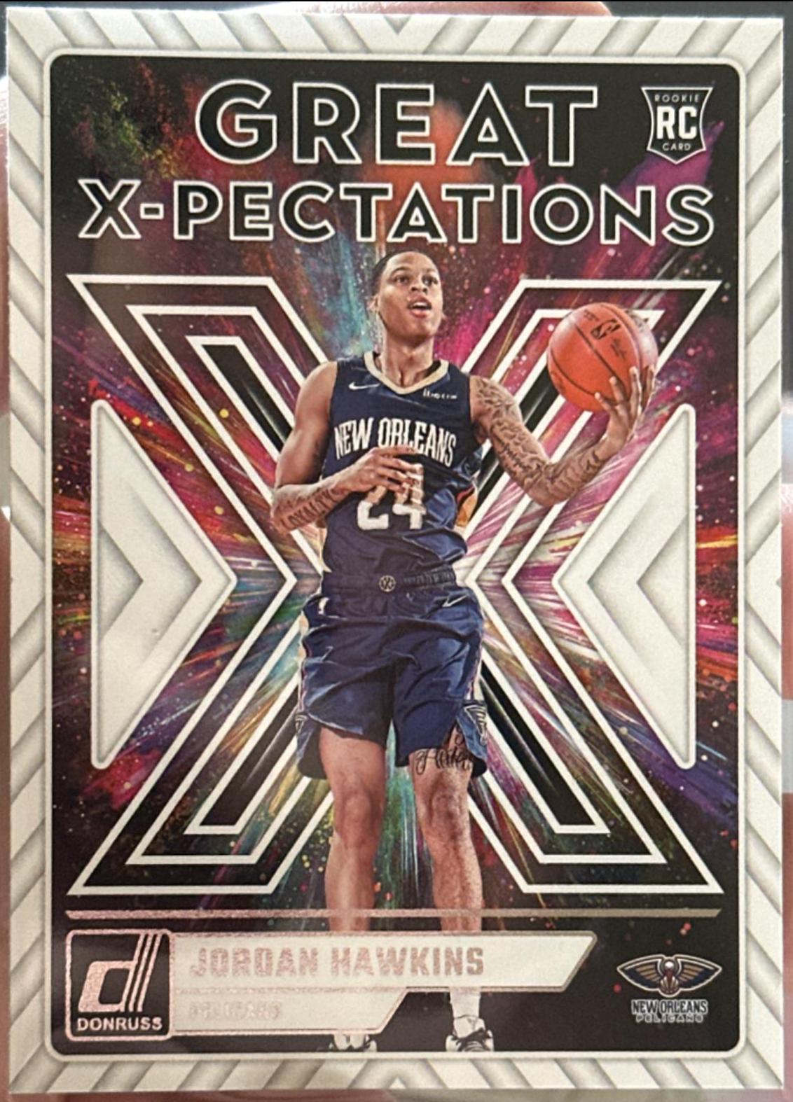 Jordan Hawkins #6 Basketball Cards 2023 Panini Donruss Great X Pectations