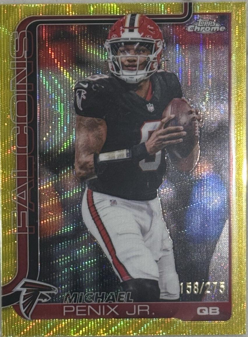 Michael Penix Jr. [Gold Wave Refractor] #15 Prices | 2025 Topps