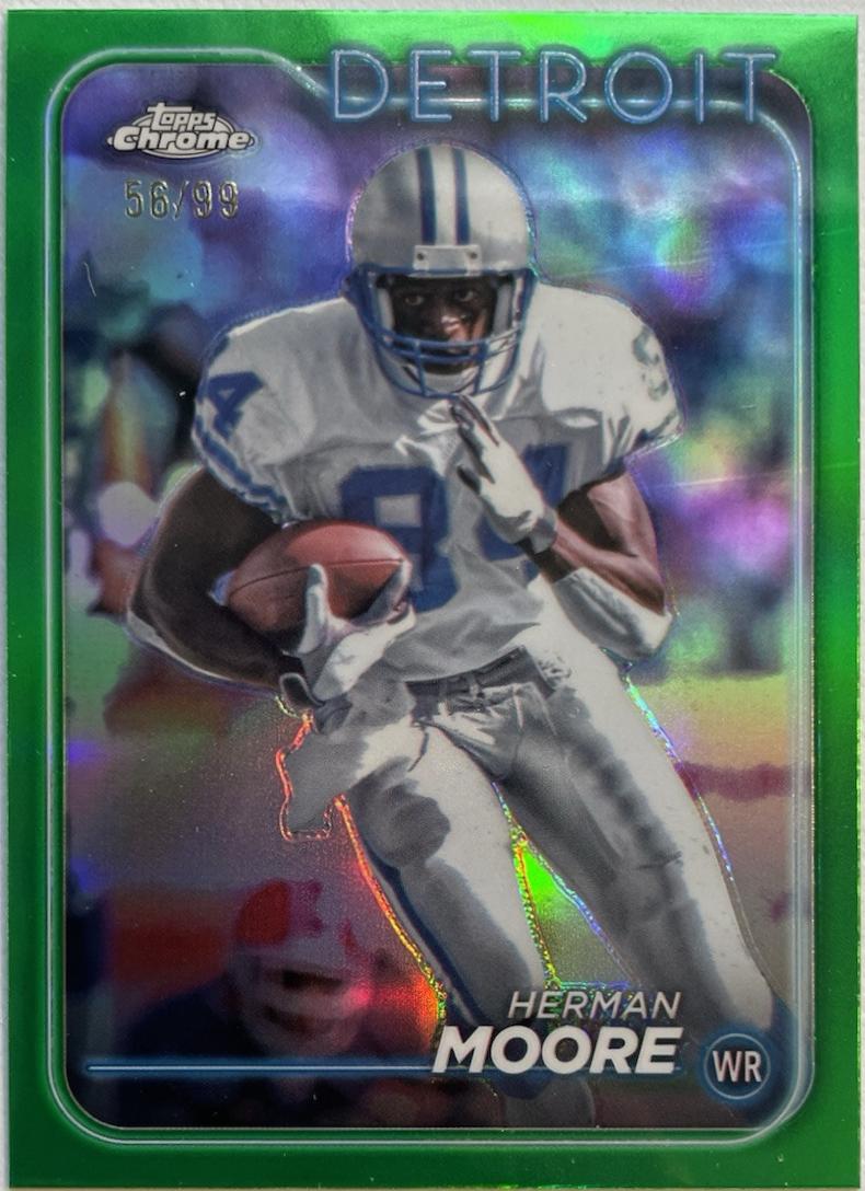 Herman Moore [Green Refractor] #69 Prices | 2024 Topps Chrome ...