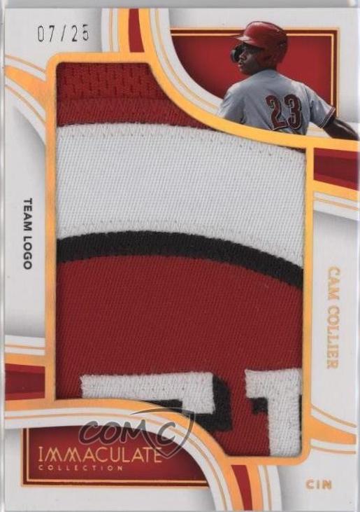 Cam Collier #20 Baseball Cards 2023 Panini Immaculate Jumbo Team Logo