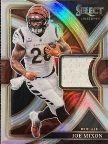 Joe Mixon #SS-13 Football Cards 2022 Panini Select Swatches Prizm