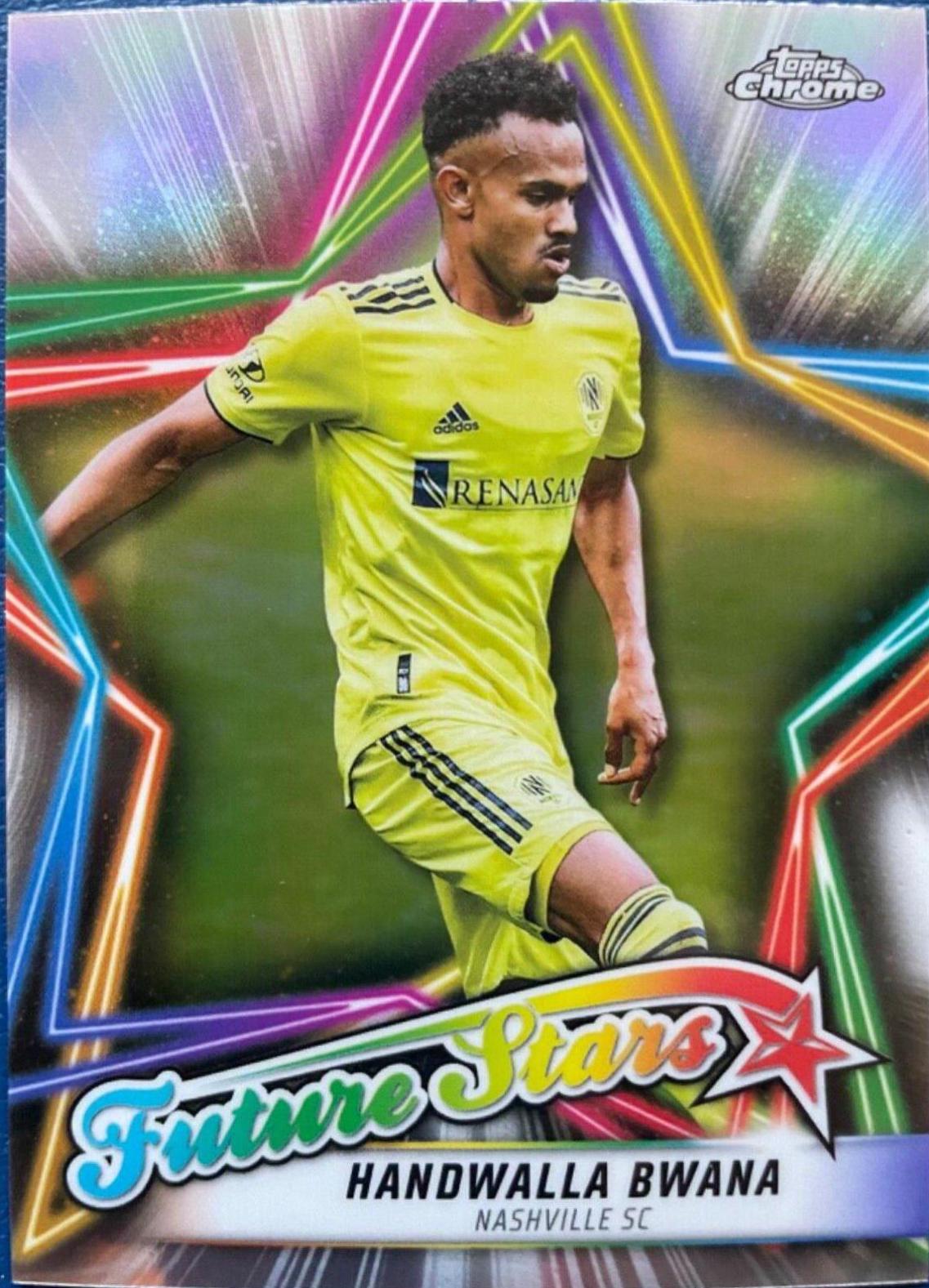 Handwalla Bwana #FS-6 Soccer Cards 2022 Topps Chrome MLS Future Stars