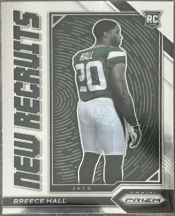 Breece Hall #NR-10 Football Cards 2022 Panini Prizm New Recruits