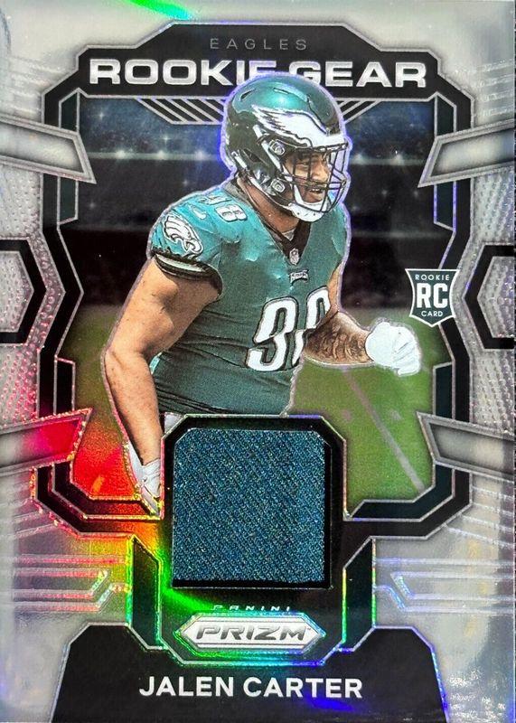 Jalen Carter #RG-JC Football Cards 2023 Panini Prizm Rookie Gear