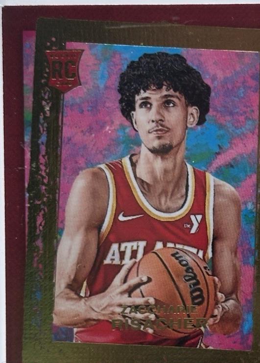 Zaccharie Risacher #8 Basketball Cards 2024 Panini Court Kings Debut Showcase Memorabilia