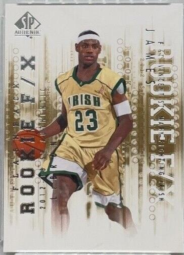 lebron james sp authentic rookie card