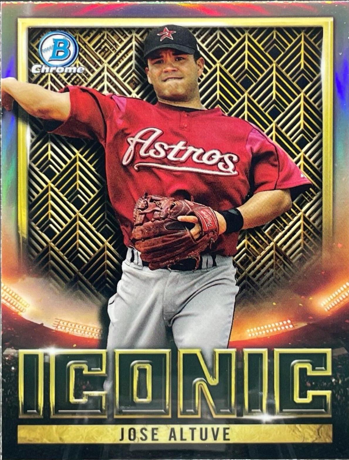 Jose Altuve #BI-15 Baseball Cards 2023 Bowman Chrome Iconic