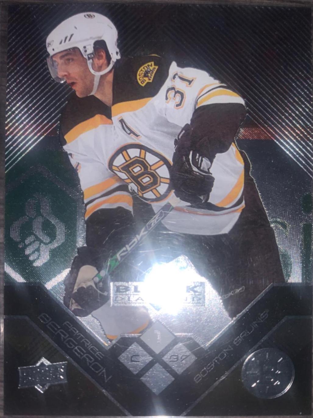 Patrice Bergeron #5 Hockey Cards 2008 Upper Deck Black Diamond