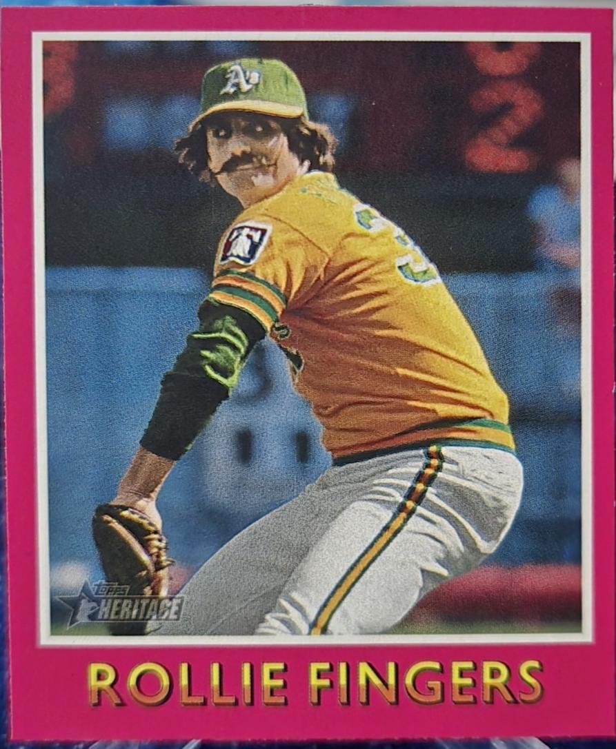 Rollie Fingers #75BS-29 Baseball Cards 2024 Topps Heritage Mini Sensation