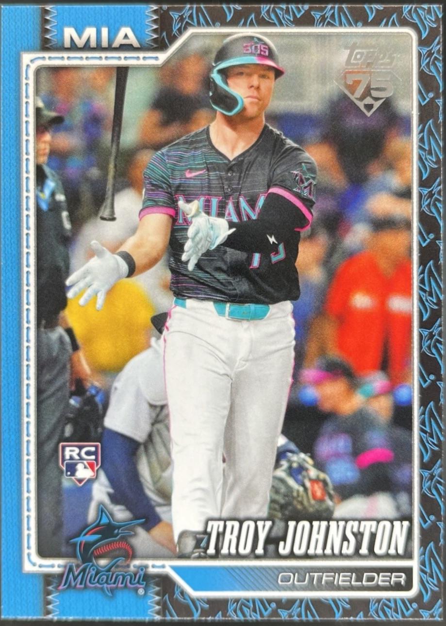 2026 Topps Troy Johnston [Team Color Border Variation] #317 card