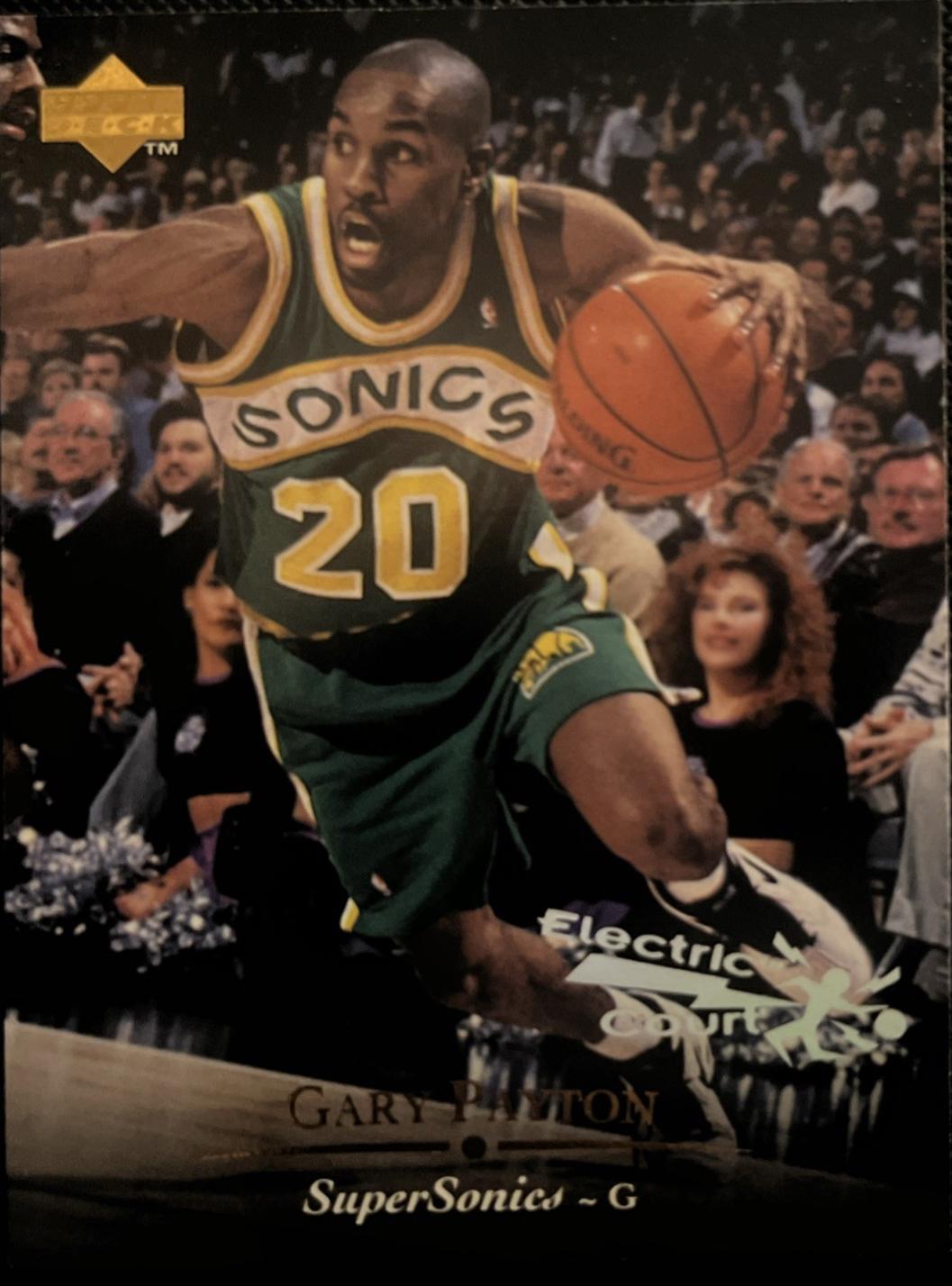 Gary Payton #17 1995 Upper Deck Electric Court Basketball