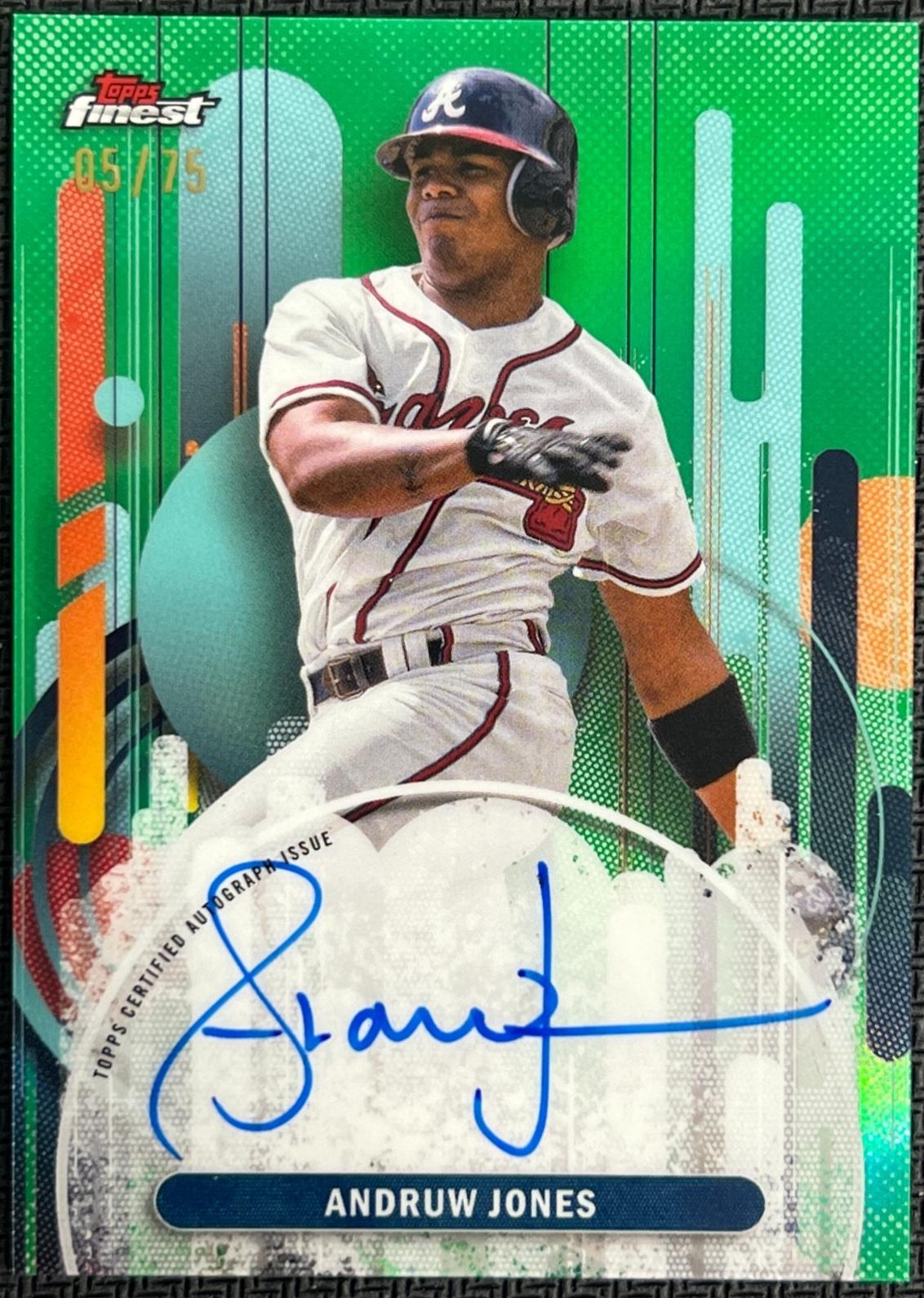 Andruw Jones [Green Refractor] #FA-AJO