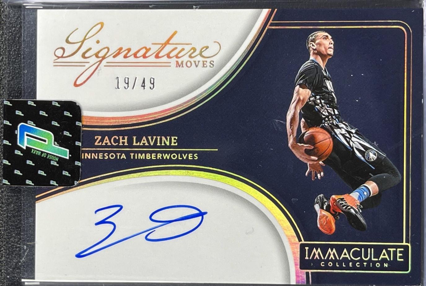 Zach LaVine #18 Basketball Cards 2023 Panini Immaculate Signature Moves