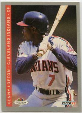 Kenny Lofton #37 Baseball Cards 1993 Fleer Fruit of the Loom