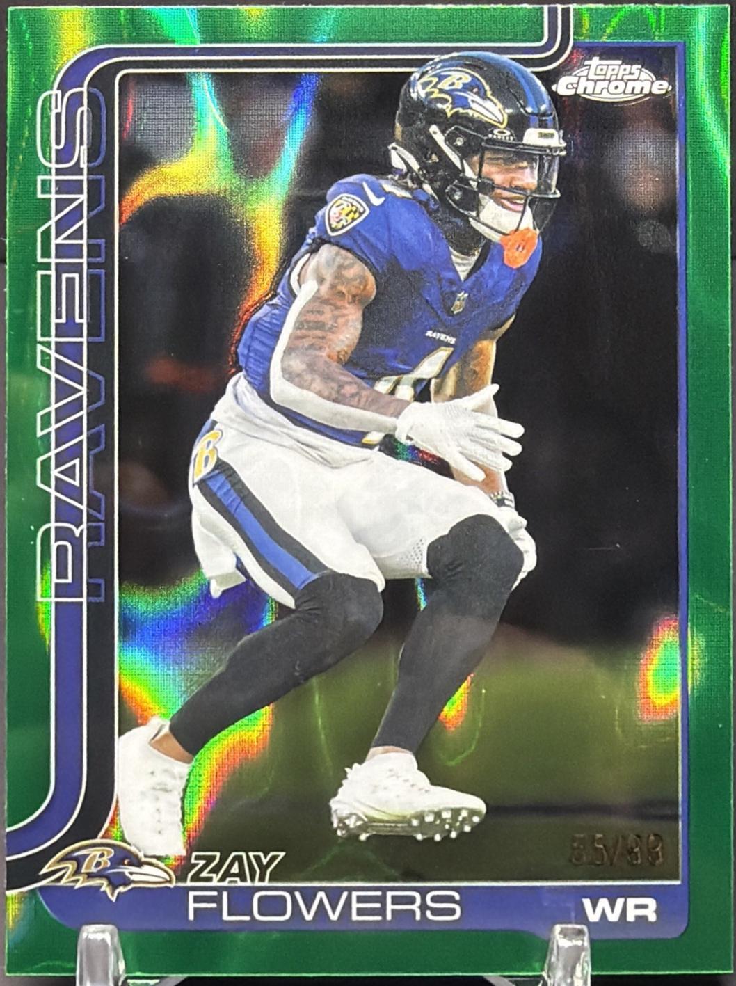 Zay Flowers [Green Lava] #22 Prices | 2025 Topps Chrome | Football