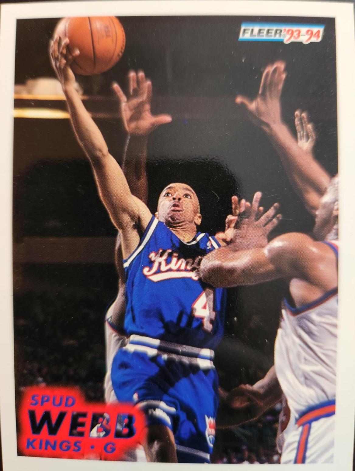 Spud Webb #186 Basketball Cards 1993 Fleer