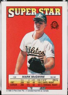 Mark McGwire, L. Parrish, D. Sveum