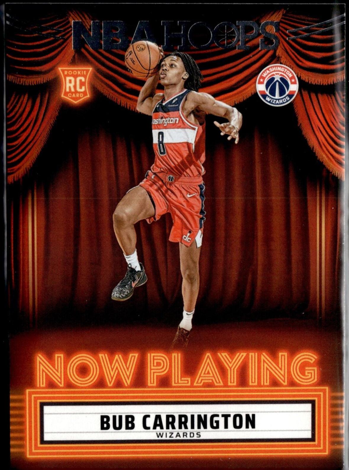 Bub Carrington #4 Basketball Cards 2024 Panini NBA Hoops Now Playing