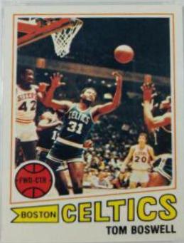 Tom Boswell #19 Basketball Cards 1977 Topps