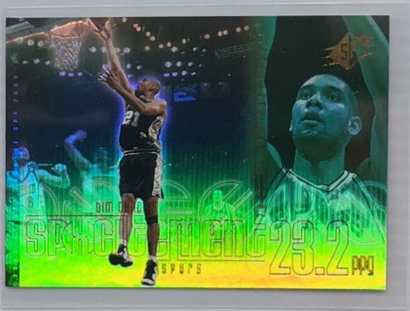 Tim Duncan #S6 Basketball Cards 2000 Spx Spxcitement
