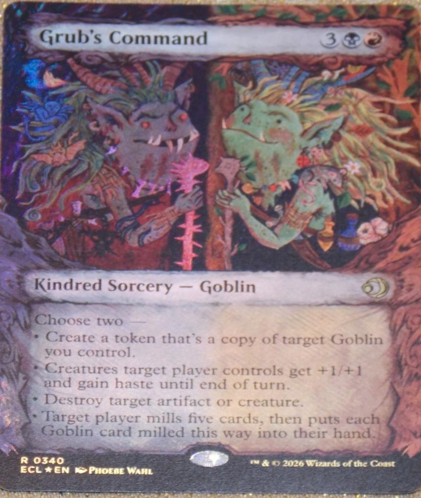 Grub's Command [Showcase Foil] condition prices