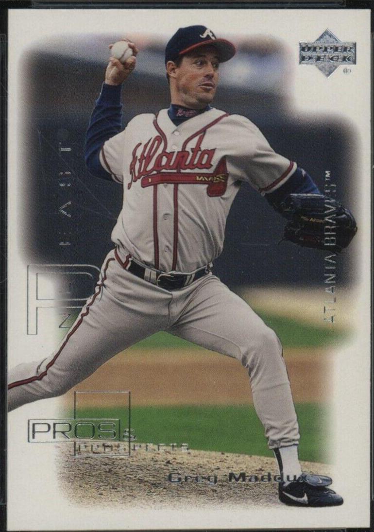 Greg Maddux #51 Baseball Cards 2000 UD Pros & Prospects