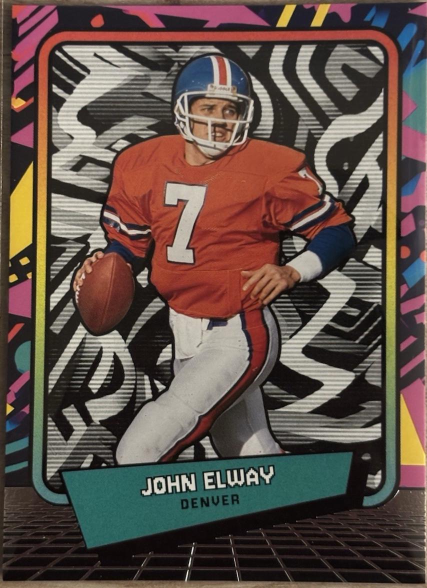 John Elway #42 2026 Panini Decades 90s Pop Culture Football