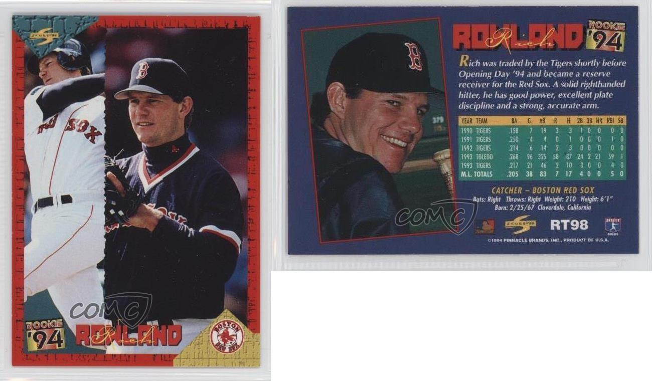 Rich Rowland #RT98 Baseball Cards 1994 Score Rookie Traded