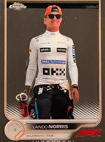 Lando Norris #36 Racing Cards 2022 Topps Chrome Formula 1