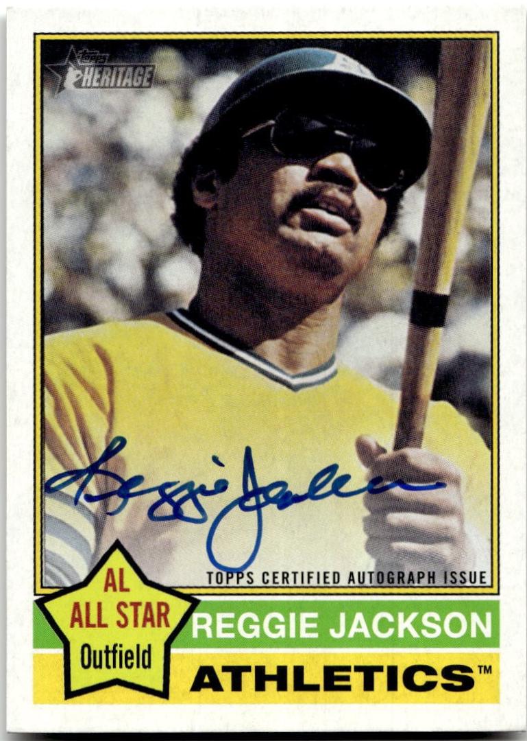 Reggie Jackson #76RO-RJ Baseball Cards 2025 Topps Heritage Real One Autograph