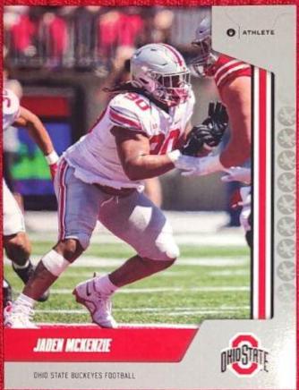 Jaden McKenzie #40 Football Cards 2023 ONIT Athlete Ohio State Buckeyes