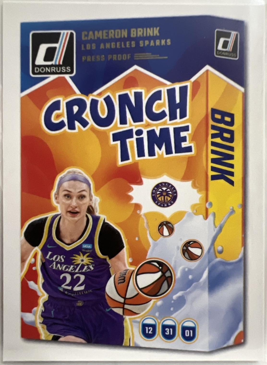 2025 Panini Donruss WNBA Crunch Time Cameron Brink [Press Proof] #17 card