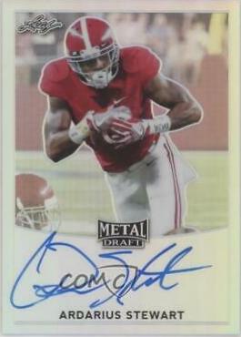 ArDarius Stewart #BA-AS2 Football Cards 2017 Leaf Metal Draft Autographs