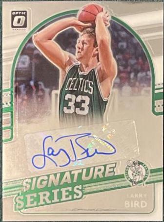 Larry Bird #SS-LBD 2021 Panini Donruss Optic Signature Series Basketball
