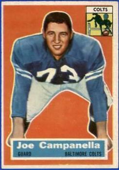Joe Campanella #24 Football Cards 1956 Topps