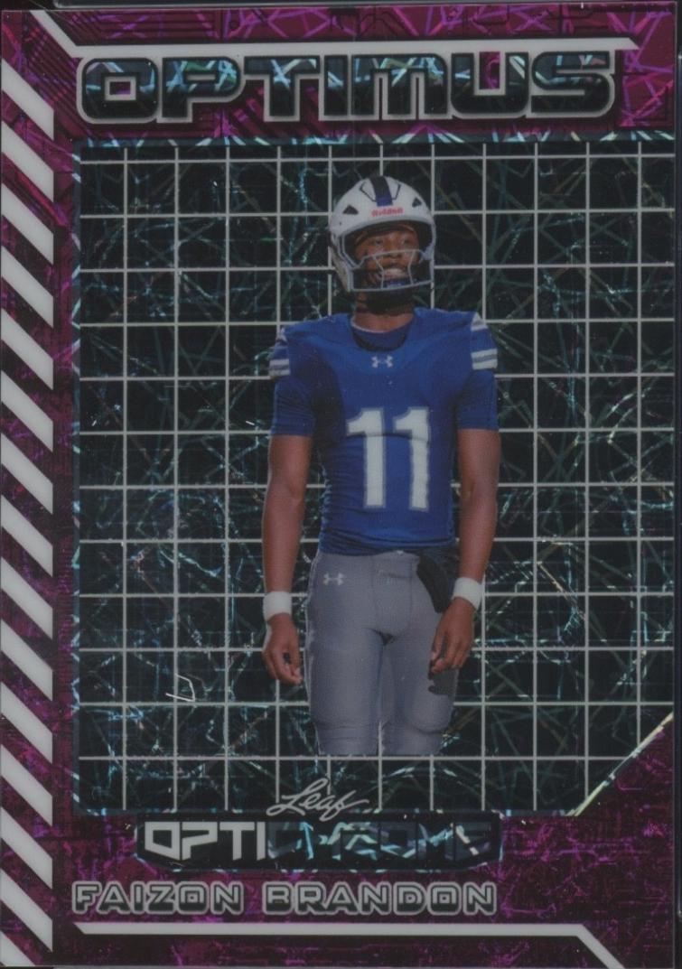 Faizon Brandon #OB-20 2025 Leaf Optichrome Optimus Football