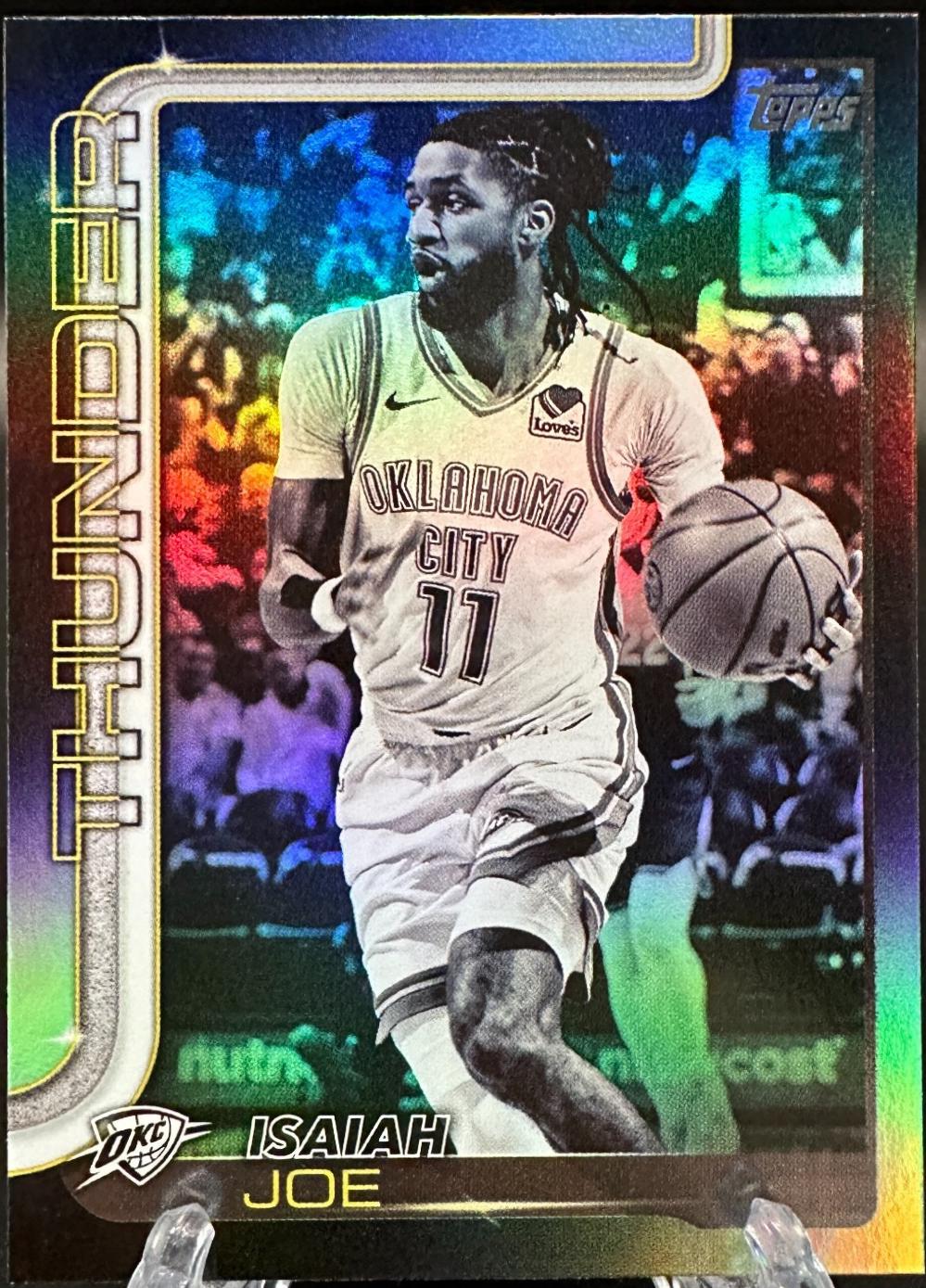 2025 Topps Isaiah Joe [Blackout] #121 card