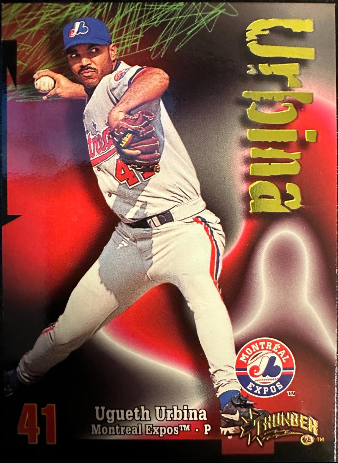 Ugueth Urbina #90 Baseball Cards 1998 Skybox Thunder