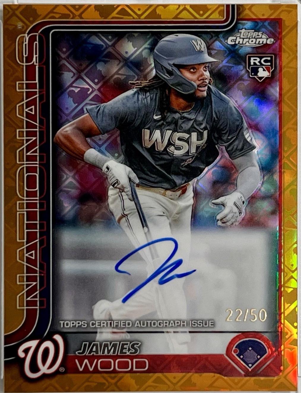James Wood [Gold Refractor] #RA-JWO Prices | 2025 Topps Chrome