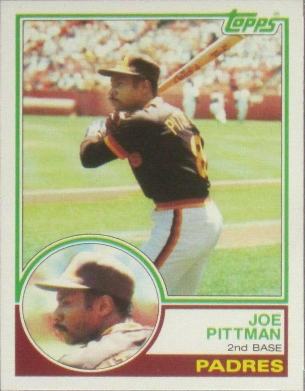 Joe Pittman #346 Baseball Cards 1983 Topps
