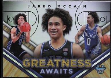 Jared McCain #GA-9 Basketball Cards 2023 Bowman Best University Greatness Awaits