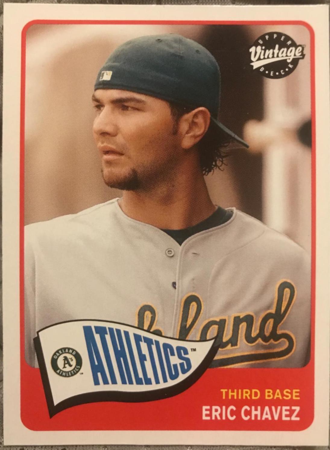 Eric Chavez #16 Baseball Cards 2003 Upper Deck Vintage