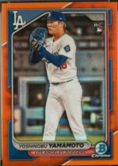 Yoshinobu Yamamoto [Orange Refractor] #73 Prices | 2024 Bowman