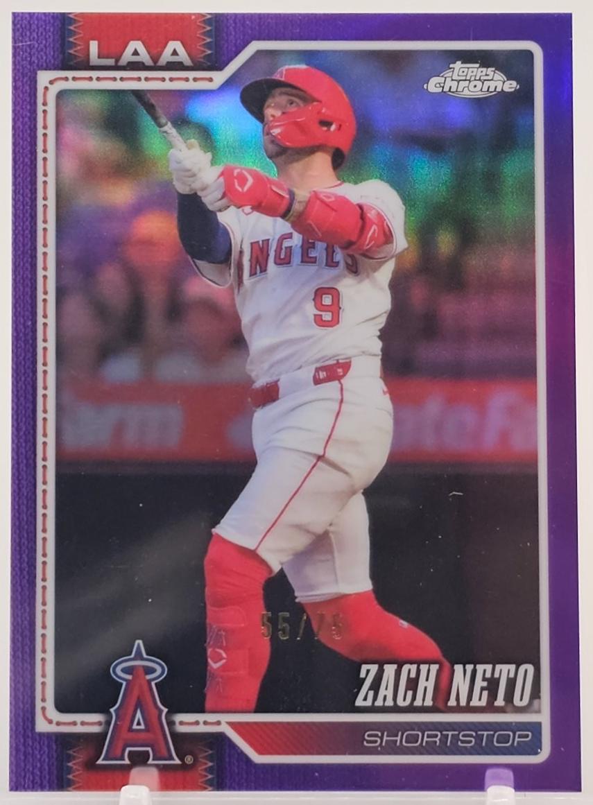 Zach Neto [Purple Refractor] (2026 Topps Chrome)